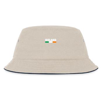 Ireland Irland Irische Flagge Stolzer Ire - Kinder Bucket Hat - Natur/Navy - Vorne