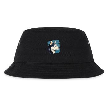 Husky - Kinder Bucket Hat - Schwarz - Vorne