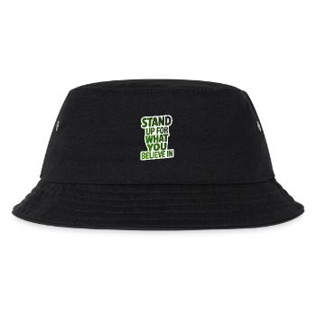STAND UP FOR WHAT YOU BELIEVE IN - Kids’ Bucket Hat - black - Front