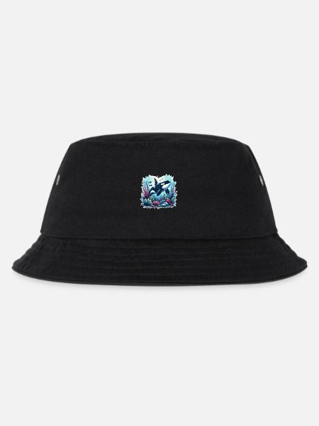 Orca Schwertwal - Kinder Bucket Hat - Schwarz
