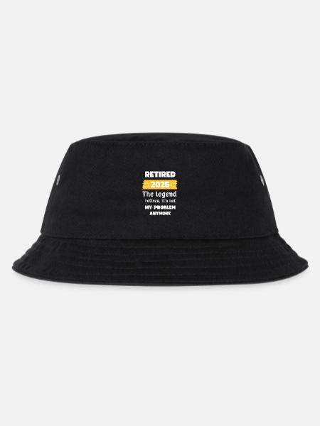 Zurückgezogener 2025er Legend Tee - Kinder Bucket Hat - Schwarz