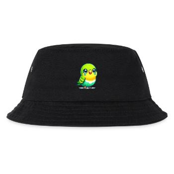 Wellensittich - Kinder Bucket Hat - Schwarz - Vorne
