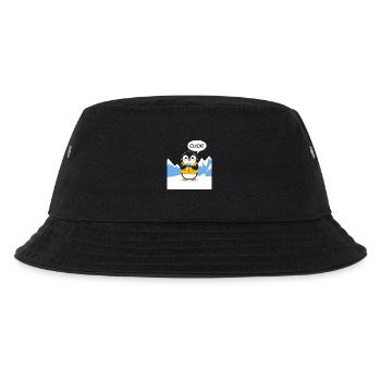 Lustiger Pinguin Fotograf Klick Moment - Kinder Bucket Hat - Schwarz - Vorne