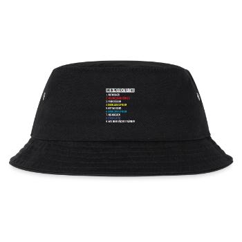 Dudelsackspieler Dudelsack Männer Geschenk - Kinder Bucket Hat - Schwarz - Vorne