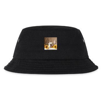 Bulldogge - Kinder Bucket Hat - Schwarz - Vorne
