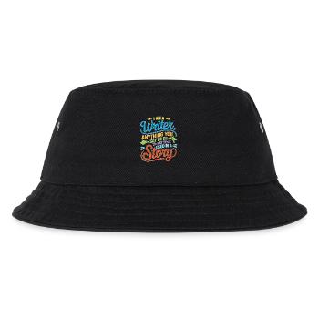 Anything You Say Or Do May Be Used In A Story 37 - Kinder Bucket Hat - Schwarz - Vorne