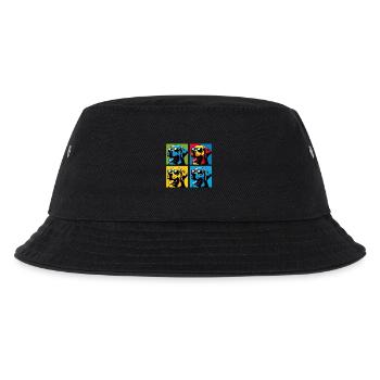Lab Love Pop, Kumpel, Marshmallow, Teddy, Glücklich - Kinder Bucket Hat - Schwarz - Vorne