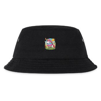 Ostern Frohe Ostern Osterhase Osterei Frühling - Kinder Bucket Hat - Schwarz - Vorne