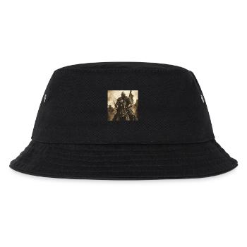 Ritter auf Pferd - Kinder Bucket Hat - Schwarz - Vorne