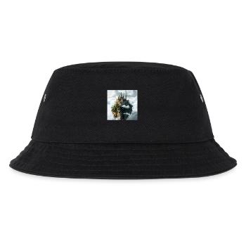 Mittelalterliche Burg - Kinder Bucket Hat - Schwarz - Vorne