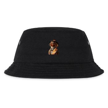 Dackel - Kinder Bucket Hat - Schwarz - Vorne