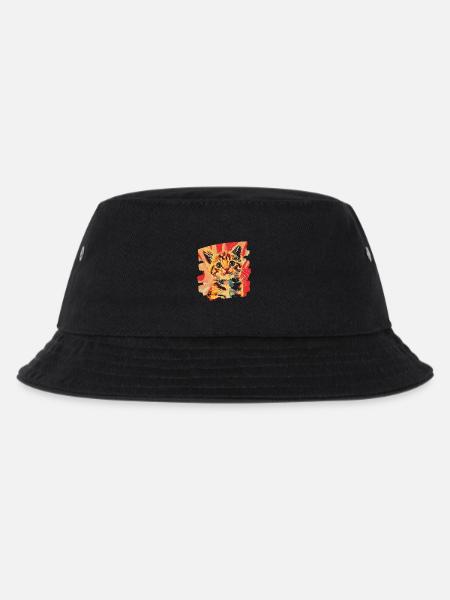Kätzchen - Kinder Bucket Hat - Schwarz