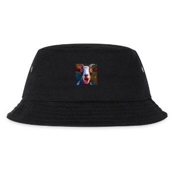 Ziege - Kinder Bucket Hat - Schwarz - Vorne