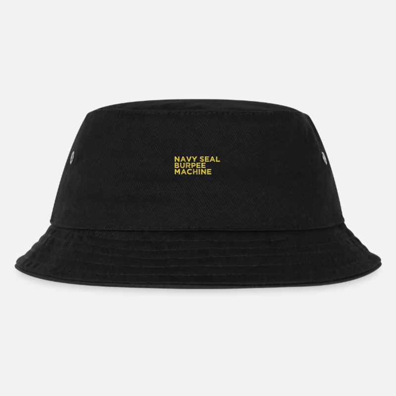 Navy Seal Burpee Maschine - Kinder Bucket Hat - Schwarz