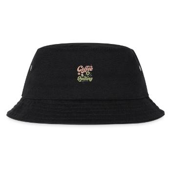 Coffee & Quilting Sewing Quilter - Kinder Bucket Hat - Schwarz - Vorne