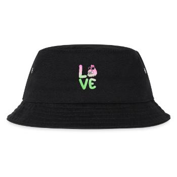 Hühner Henne - Kinder Bucket Hat - Schwarz - Vorne