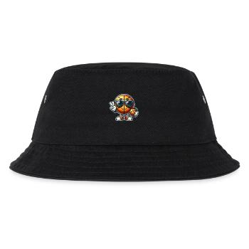 Basketball Basketballer - Kinder Bucket Hat - Schwarz - Vorne
