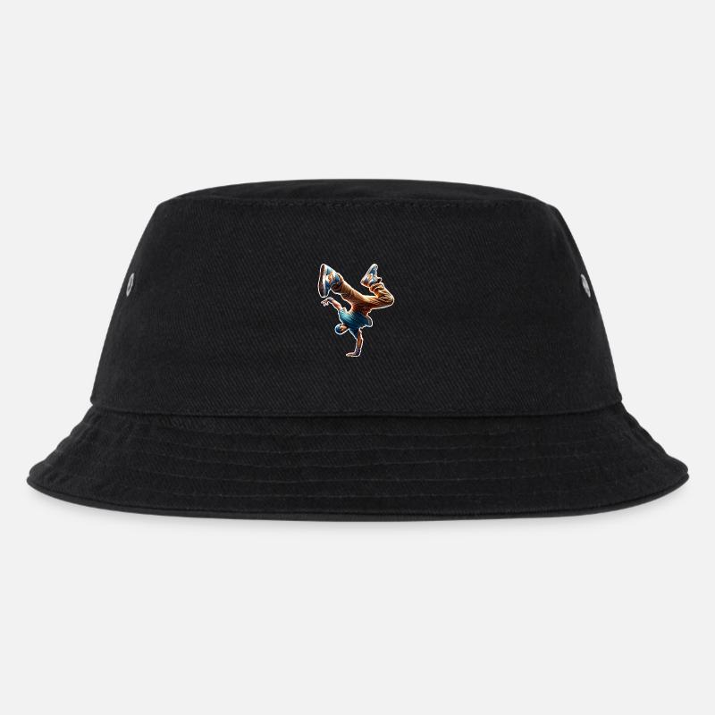 Breakdance - Kinder Bucket Hat - Schwarz