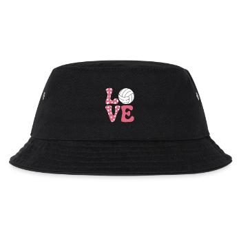 Volleyball Saying Funny Volleyball Gift - Kids’ Bucket Hat - black - Front