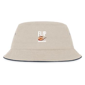 Pancakes Flip Happens Amusant Petit déjeuner - Bob Enfant - blanc cassé/bleu marine - Devant