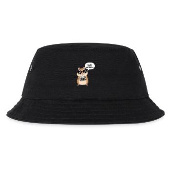 Photographer Hamster: Here to snap and roll - Kids’ Bucket Hat - black - Front