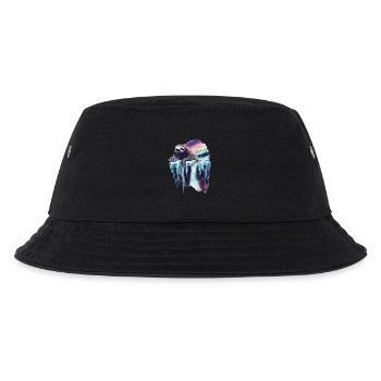 Faultier - Kinder Bucket Hat - Schwarz - Vorne