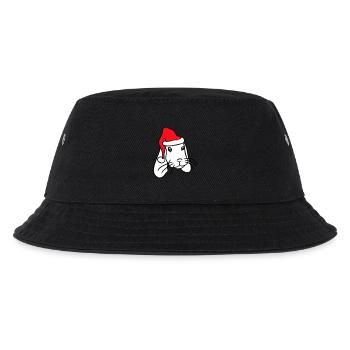 Bunny Santa Claus Christmas Hat Hat Gift - Kids’ Bucket Hat - black - Front