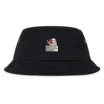 Signe du zodiaque Cancer paresseux avec crabe au bord de la mer - Bob Enfant - noir - Devant