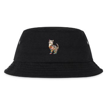 Schottische Faltohrkatze - Kinder Bucket Hat - Schwarz - Vorne