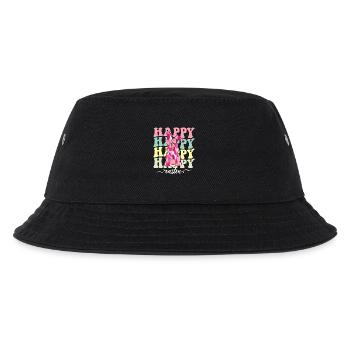 Frohe Ostern - Kinder Bucket Hat - Schwarz - Vorne
