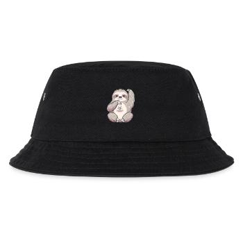 Waage Sternzeichen Faultier mit Omega Symbol - Kinder Bucket Hat - Schwarz - Vorne
