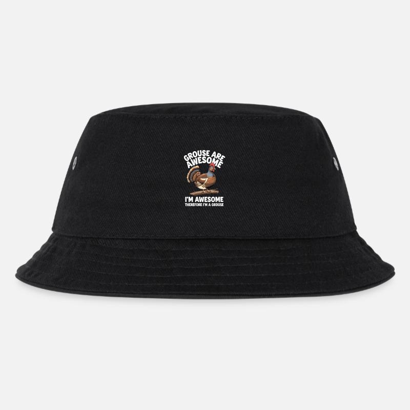 Auerhahn - Kinder Bucket Hat - Schwarz