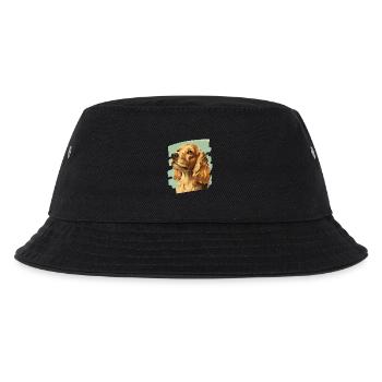 Cocker Spaniel - Kinder Bucket Hat - Schwarz - Vorne