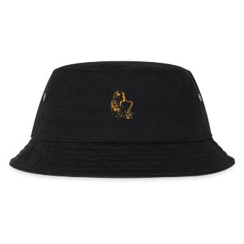 Saxophon Mädchen Graffiti - Kinder Bucket Hat - Schwarz - Vorne