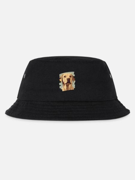 Labrador - Kinder Bucket Hat - Schwarz