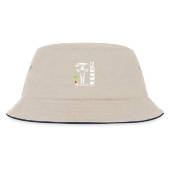 Bird Ostrich Sunglasses 16 Years Birthday - Kids’ Bucket Hat - ecru/navy - Front