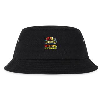 ESL-Lehrer ESL Unterricht - Kinder Bucket Hat - Schwarz - Vorne