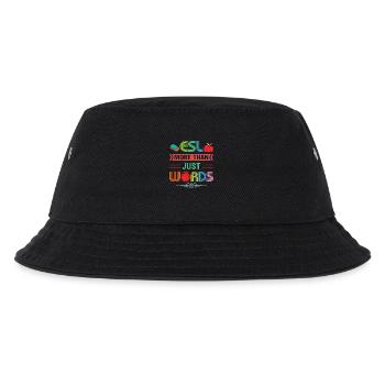 ESL-Lehrer ESL Unterricht - Kinder Bucket Hat - Schwarz - Vorne