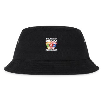 Bingo Player Funny Saying About Swearing - Kids’ Bucket Hat - black - Front