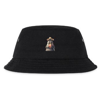 Nilpferd - Kinder Bucket Hat - Schwarz - Vorne