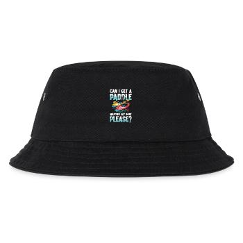 Kann Ich Ein Paddel Für Mein Boot Haben Bitte? - Kinder Bucket Hat - Schwarz - Vorne