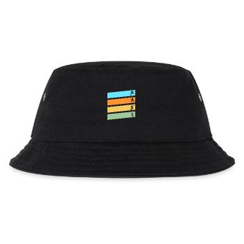 Federball Badminton - Kinder Bucket Hat - Schwarz - Vorne