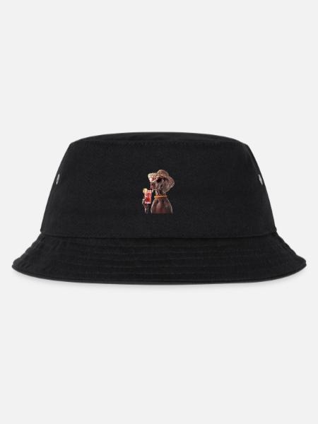 Weimaraner - Kinder Bucket Hat - Schwarz