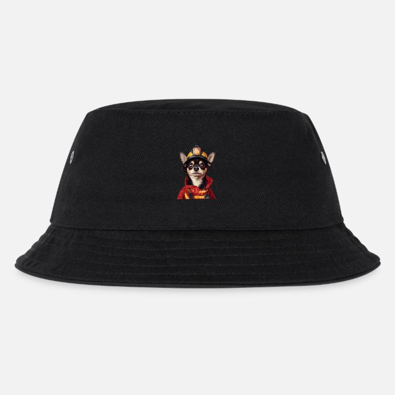 Chihuahua - Kinder Bucket Hat - Schwarz