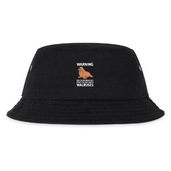 Walross - Kinder Bucket Hat - Schwarz - Vorne