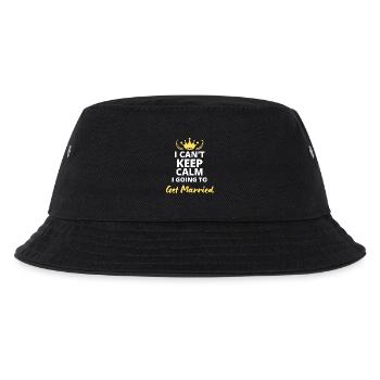 Ich kann nicht ruhig bleiben, ich heirate! - Kinder Bucket Hat - Schwarz - Vorne