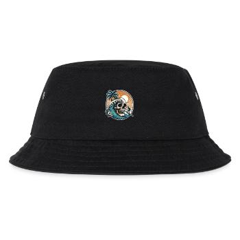 Surfing Surfer skull - Kids’ Bucket Hat - black - Front