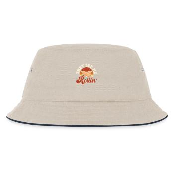 Bake - Kids’ Bucket Hat - ecru/navy - Front