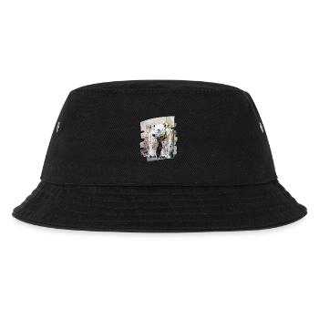 Eisbär Graffiti Sprayer - Kinder Bucket Hat - Schwarz - Vorne