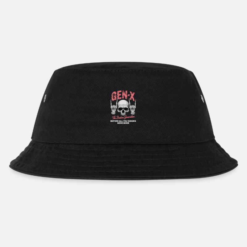 Sarcasm Gen X Badass Skull Retro Design - Bob Enfant - noir